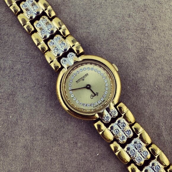 Vintage Swiss Made Wittnauer Fabulous Crystal Accent Dress Watch - Picture 6 of 9